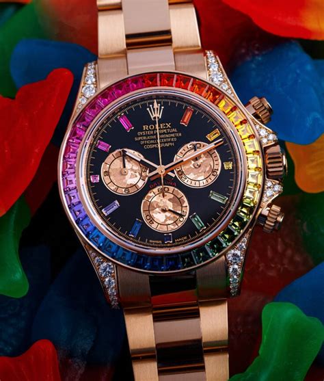 yellow gold rainbow rolex daytona|Rolex daytona rainbow 116595rbow.